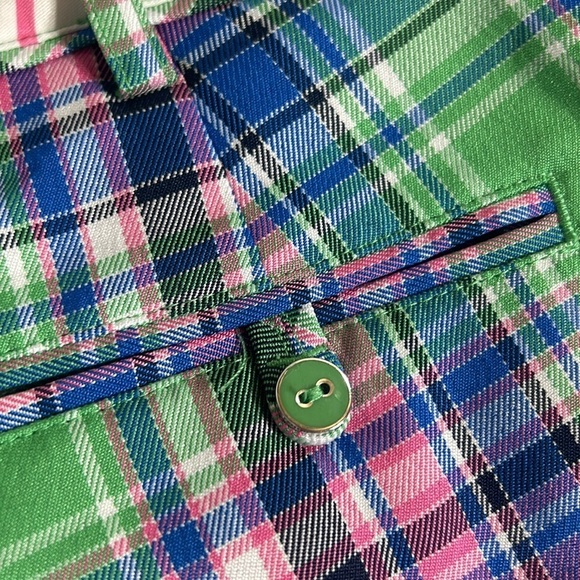 Lady Hagan Women’s Golf High Waisted Shorts Size 6 Green Purple Blue Col… - Picture 7 of 9